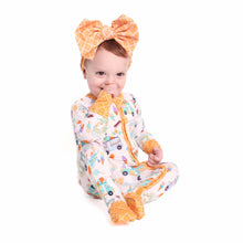 Load image into Gallery viewer, Ice Cream Waffle Cone Big Bow Headband