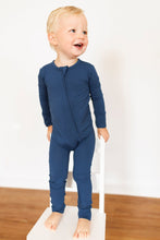Load image into Gallery viewer, Brielle Blue Long Sleeve Romper