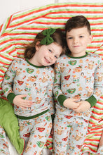 Load image into Gallery viewer, Grey Cocoa Cups 2-Piece Long Sleeve Pjs
