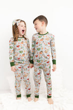 Load image into Gallery viewer, Grey Cocoa Cups 2-Piece Long Sleeve Pjs