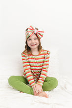 Load image into Gallery viewer, Christmas Stripes Big Bow Headband