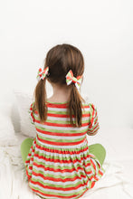 Load image into Gallery viewer, Christmas Stripes 2-Piece Peplum Set
