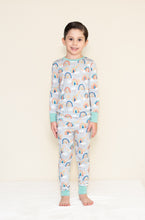 Load image into Gallery viewer, Rainbow Road 2-Piece Long Sleeve Pjs