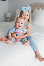 Load image into Gallery viewer, Solace Skies Light Blue Big Bow Headband