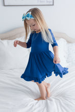 Load image into Gallery viewer, Navy Blue Girls Dress