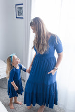 Load image into Gallery viewer, Navy Blue Girls Dress