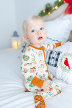 Load image into Gallery viewer, Cream Cocoa Cups Long Sleeve Romper