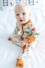 Load image into Gallery viewer, Cream Cocoa Cups Long Sleeve Romper