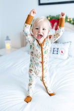 Load image into Gallery viewer, Cream Cocoa Cups Long Sleeve Romper