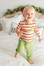 Load image into Gallery viewer, Christmas Stripes 2-Piece Jogger Daywear