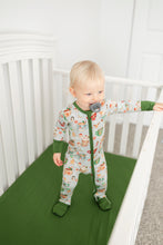 Load image into Gallery viewer, Green Cocoa Cups Crib Sheet