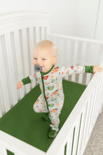 Load image into Gallery viewer, Green Cocoa Cups Crib Sheet