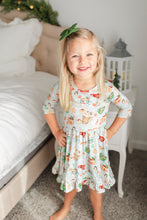 Load image into Gallery viewer, Grey Cocoa Cups Girls Dress with bottoms