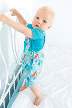 Load image into Gallery viewer, Ocean Oasis Short Overalls
