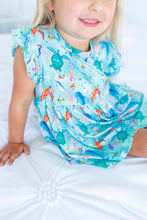 Load image into Gallery viewer, Ocean Oasis 3-Piece Peplum Set