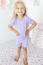 Load image into Gallery viewer, Lavender 2-Piece Shorts Pjs