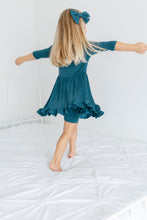 Load image into Gallery viewer, Stormy Sky Girls Dress with bottoms