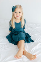 Load image into Gallery viewer, Stormy Sky Girls Dress with bottoms