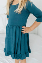 Load image into Gallery viewer, Stormy Sky Girls Dress with bottoms