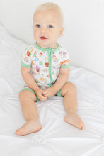 Load image into Gallery viewer, Garden Gnomes Shorts Romper