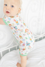 Load image into Gallery viewer, Garden Gnomes Shorts Romper