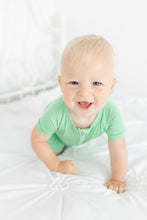 Load image into Gallery viewer, Grassy Green Shorts Romper