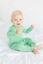 Load image into Gallery viewer, Grassy Green Long Sleeve Romper