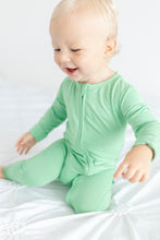 Load image into Gallery viewer, Grassy Green Long Sleeve Romper