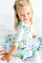 Load image into Gallery viewer, World Map Girls Dress with bottoms