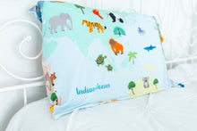 Load image into Gallery viewer, World Map Pillowcase
