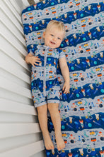 Load image into Gallery viewer, Space Shorts Romper