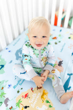 Load image into Gallery viewer, World Map Long Sleeve Romper