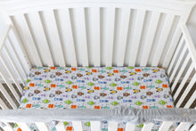 Load image into Gallery viewer, Zoomie Zots Crib Sheet