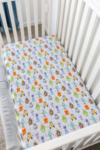 Load image into Gallery viewer, Zoomie Zots Crib Sheet