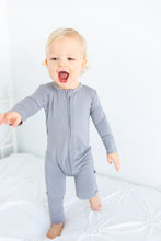 Load image into Gallery viewer, Groovy Grey Long Sleeve Romper