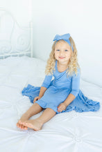 Load image into Gallery viewer, Steele Blue Girls Dress with bottoms