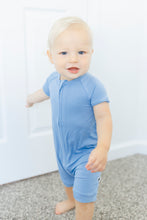 Load image into Gallery viewer, Steel Blue Shorts Romper