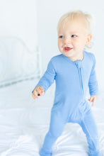 Load image into Gallery viewer, Steele Blue Long Sleeve Romper