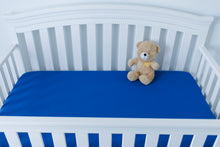 Load image into Gallery viewer, Navy Blue Crib Sheet