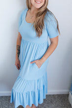 Load image into Gallery viewer, Sky Blue Women's Maxi Dress