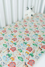 Load image into Gallery viewer, Barnyard Besties Twin Fitted Sheet