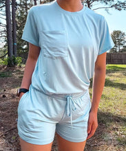 Load image into Gallery viewer, Solace Skies Sky Blue Women's Short Sleeve top