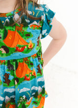 Load image into Gallery viewer, Camping Critters 4-Piece Peplum Set