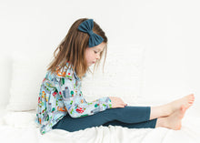 Load image into Gallery viewer, Stormy Sky Bamboo Alligator Clip Bows