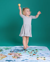 Load image into Gallery viewer, World Map quilted Blanket