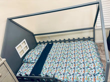 Load image into Gallery viewer, Tiny Town Twin Fitted Sheet Plus Pillowcase