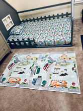 Load image into Gallery viewer, Tiny Town Twin Fitted Sheet Plus Pillowcase