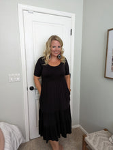 Load image into Gallery viewer, Nighty Night Black Maxi Dress