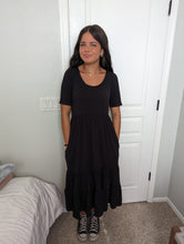 Load image into Gallery viewer, Nighty Night Black Maxi Dress