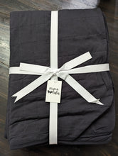 Load image into Gallery viewer, Nighty Night Quilted Black Blanket